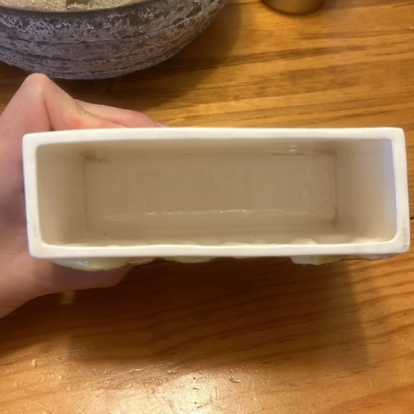 Vintage reliable glassware & pottery co Relpo 1957 Baby ceramic planter - Picture 10 of 10